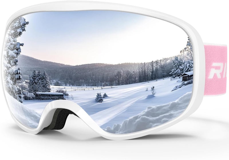 RIOROO Ski Goggles Snowboard Goggles for Men Women Adults Youth,Over Glasses OTG/100% UV Protection/Anti-fog/Wide Vision - Image 1